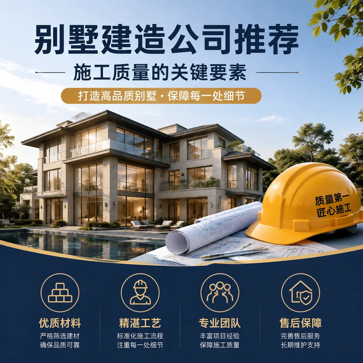 别墅建造公司推荐： 台江 施工质量的关键要素