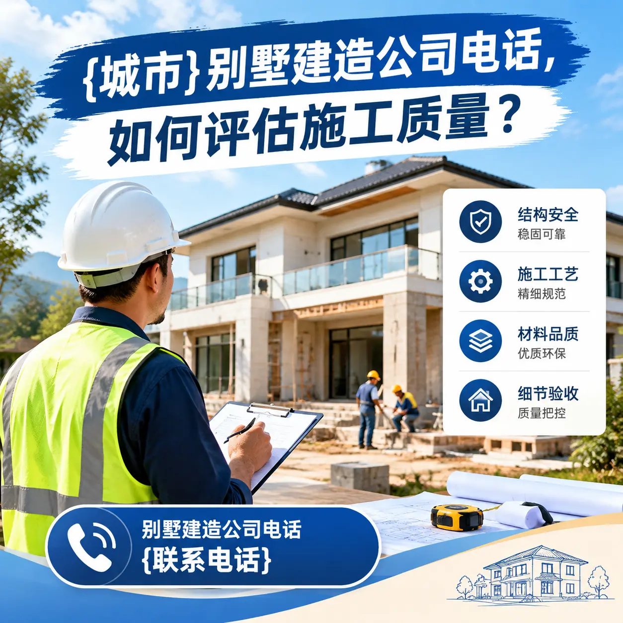 台江别墅建造公司电话,如何评估施工质量?
