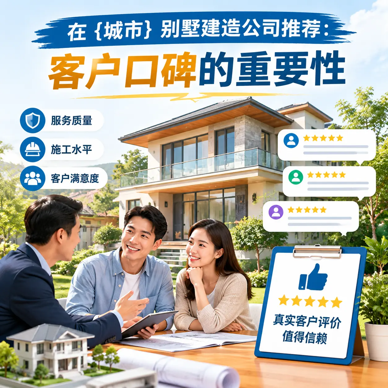 在 台江 别墅建造公司推荐：客户口碑的重要性