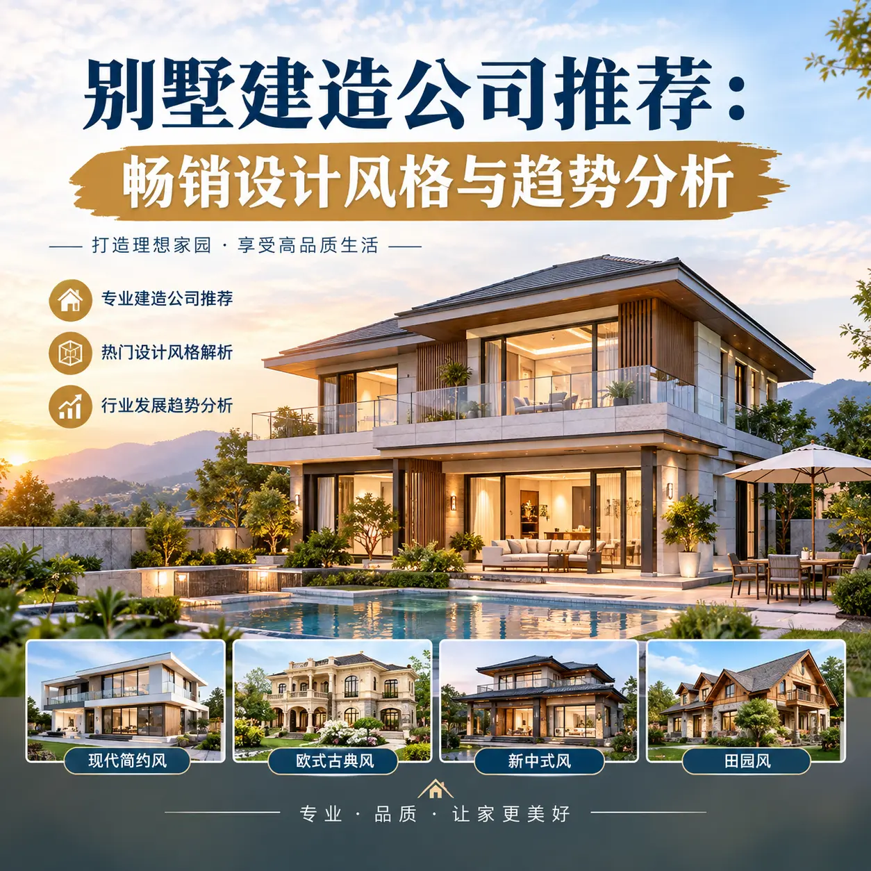 别墅建造公司推荐: 台江 畅销设计风格与趋势分析