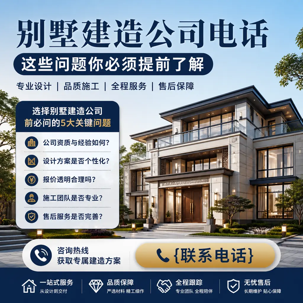 台江别墅建造公司电话,这些问题你必须提前了解